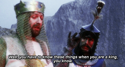 monty python know things king